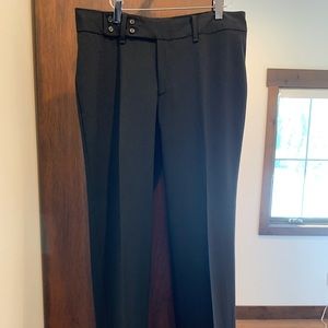 Banana Republic Jackson Fit black lined slacks with cuff